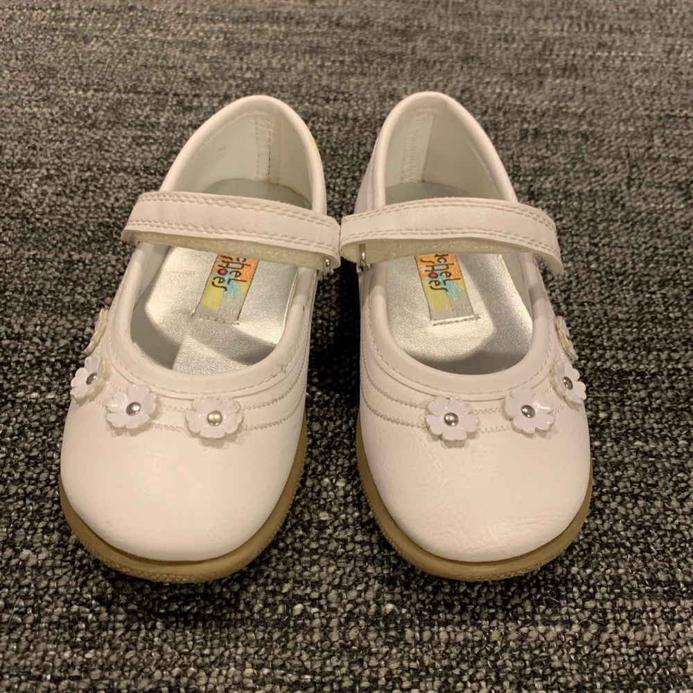 Rachel Shoes White Floral Shoes